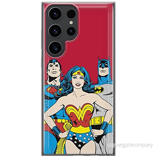 ERT GROUP mobiltelefonfodral för Samsung S23 ULTRA originalt och officiellt licensierat DC mönster Justice League 003 optimalt anpassad till formen på mobiltelefonen, fodral tillverkad av TPU plast 5905511459758