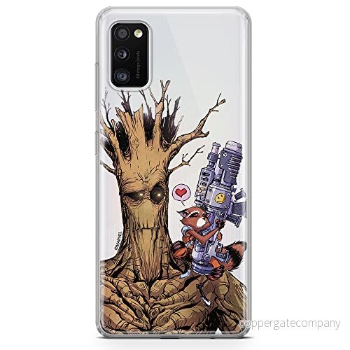 ERT GROUP mobiltelefonfodral för Samsung A41 originalt och officiellt licensierat Marvel mönster Guardians of the Galaxy 001 optimalt anpassad till formen på mobiltelefonen, gedeeltelijk transparant 5903537493084