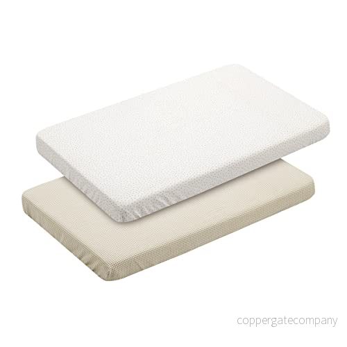 Cambrass Låg Minicuna Pack 2 U. 50x82x10 cm Vichy10 Beige 8432377470100