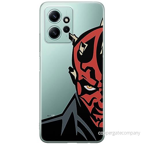 ERT GROUP mobiltelefonfodral för Xiaomi REDMI NOTE 12 4G originalt och officiellt licensierat Star Wars mönster Darth Maul 003 optimalt anpassad till formen på mobiltelefonen, gedeeltelijk transparant 5905511941208