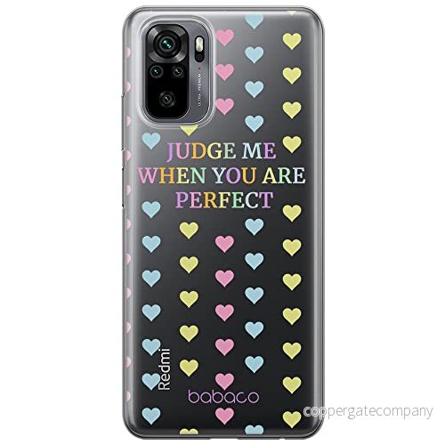 ERT GROUP mobiltelefonfodral för Xiaomi REDMI NOTE 10 PRO originalt och officiellt licensierat Babaco mönster Judge me 001 optimalt anpassad till formen på mobiltelefonen, gedeeltelijk transparant 5903932901573