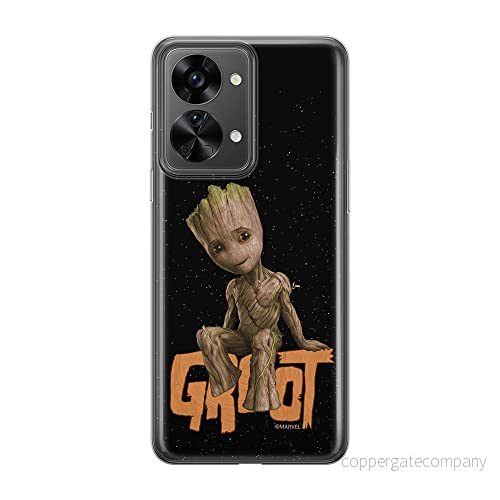 ERT GROUP mobiltelefonfodral för Oneplus NORD 2T 5G originalt och officiellt licensierat Marvel mönster Groot 005 optimalt anpassad till formen på mobiltelefonen, fodral tillverkad av TPU plast 5905511273569