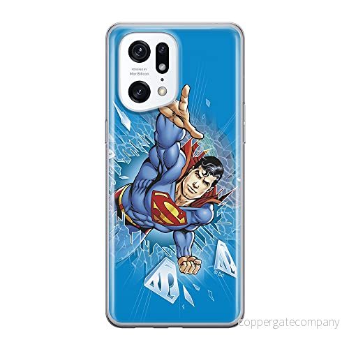 ERT GROUP mobiltelefonfodral för Oppo FIND X5 PRO originalt och officiellt licensierat DC mönster Superman 005 optimalt anpassad till formen på mobiltelefonen, fodral tillverkad av TPU plast 5905511400453