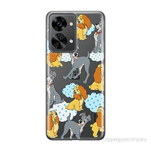 ERT GROUP mobiltelefonfodral för Oneplus NORD 2T 5G originalt och officiellt licensierat Disney mönster Lady and the Tramp 004 optimalt anpassad till formen på mobiltelefonen, gedeeltelijk transparant 5905511277796