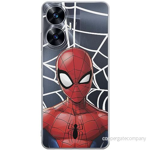 ERT GROUP mobiltelefonfodral för Realme C55 originalt och officiellt licensierat Marvel mönster Spider Man 012 optimalt anpassad till formen på mobiltelefonen, gedeeltelijk transparant 5905511873585