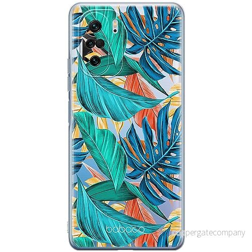 ERT GROUP mobiltelefonfodral för Xiaomi MI 11i/ REDMI K40/K40 PRO/POCO F3/ F3 PRO originalt och officiellt licensierat Babaco mönster Plants 005, gedeeltelijk transparant 5905511878733