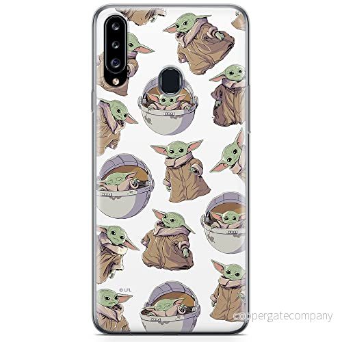 ERT GROUP mobiltelefonfodral för Samsung A20S originalt och officiellt licensierat Star Wars mönster Baby Yoda 028 optimalt anpassad till formen på mobiltelefonen, fodral tillverkad av TPU plast 5904805095344