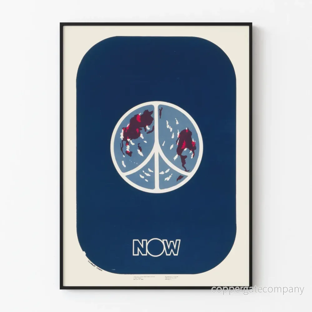 Poster Peace Now symbol för fred och enhet Poster Peace Now symbol för fred och enhet