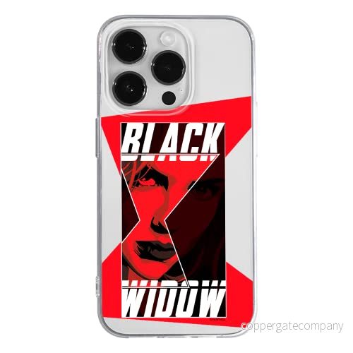 ERT GROUP mobiltelefonfodral för Apple Iphone 14 PRO MAX originalt och officiellt licensierat Marvel mönster Black Widow 012 optimalt anpassad till formen på mobiltelefonen, gedeeltelijk transparant 5905131941763