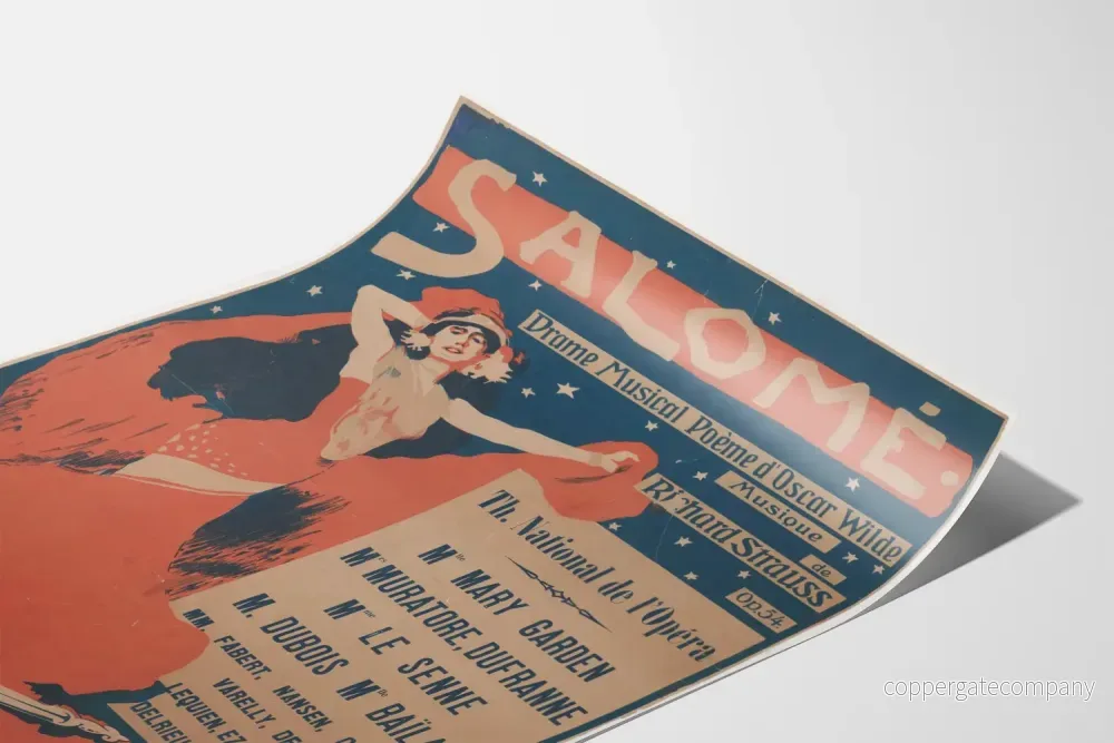 Vintageposter av Salomé, musikalisk drama av Oscar Wilde - Bild 3