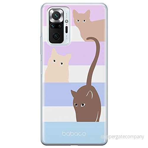 ERT GROUP mobiltelefonfodral för Xiaomi REDMI NOTE 10 PRO originalt och officiellt licensierat Babaco mönster Cats 014 optimalt anpassad till formen på mobiltelefonen, fodral tillverkad av TPU plast 5905131096432