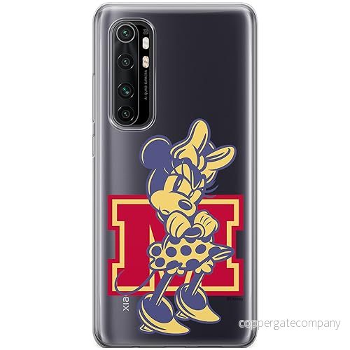 ERT GROUP mobiltelefonfodral för Xiaomi MI NOTE 10 Lite originalt och officiellt licensierat Disney mönster Minnie 072 optimalt anpassad till formen på mobiltelefonen, gedeeltelijk transparant 5905795023263