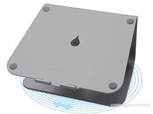 Rain Design 10074 mStand360 laptop Stand (Space Gray) stativ med vridbar bas, rymdgrå för MacBook 891607000766