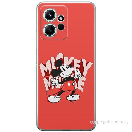 ERT GROUP mobiltelefonfodral för Xiaomi REDMI NOTE 12 4G originalt och officiellt licensierat Disney mönster Mickey 044 optimalt anpassad till formen på mobiltelefonen, fodral tillverkad av TPU plast 5905511950774