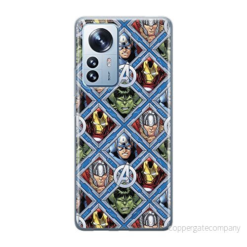 ERT GROUP mobiltelefonfodral för Xiaomi MI 12 PRO originalt och officiellt licensierat Marvel mönster Avengers 004 optimalt anpassad till formen på mobiltelefonen, fodral tillverkad av TPU plast 5905511517267