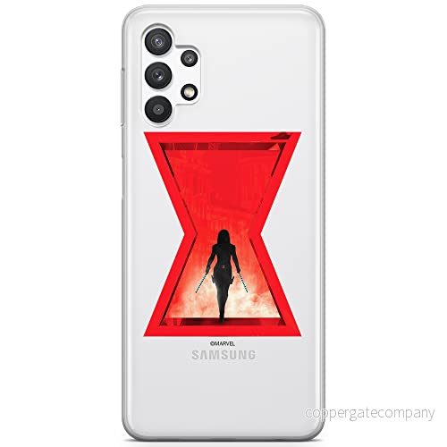 ERT GROUP mobiltelefonfodral för Samsung A32 5G originalt och officiellt licensierat Marvel mönster Black Widow 009 optimalt anpassad till formen på mobiltelefonen, gedeeltelijk transparant 5903040049594
