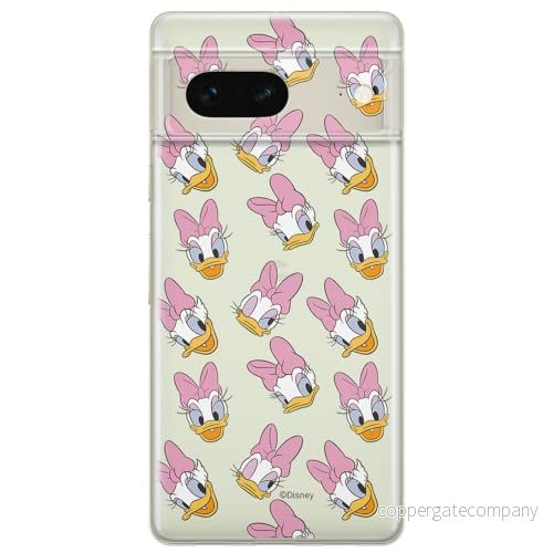 ERT GROUP mobiltelefonfodral för Google PIXEL 7 originalt och officiellt licensierat Disney mönster Daisy 007 optimalt anpassad till formen på mobiltelefonen, gedeeltelijk transparant 5905795139223