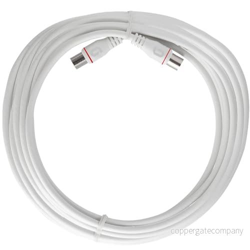 Axing EAK 501 80 terminalanslutningskabel 5 m F Quickfix kontakt 4 vägs skärmad modemkabel för kabelmodem DATA CATV kabel TV 7611682009040