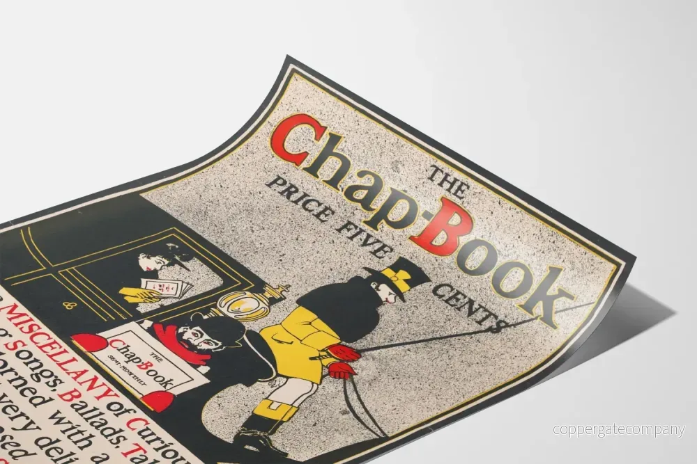 Vintageposter The Chap Book retro väggdekoration - Bild 3