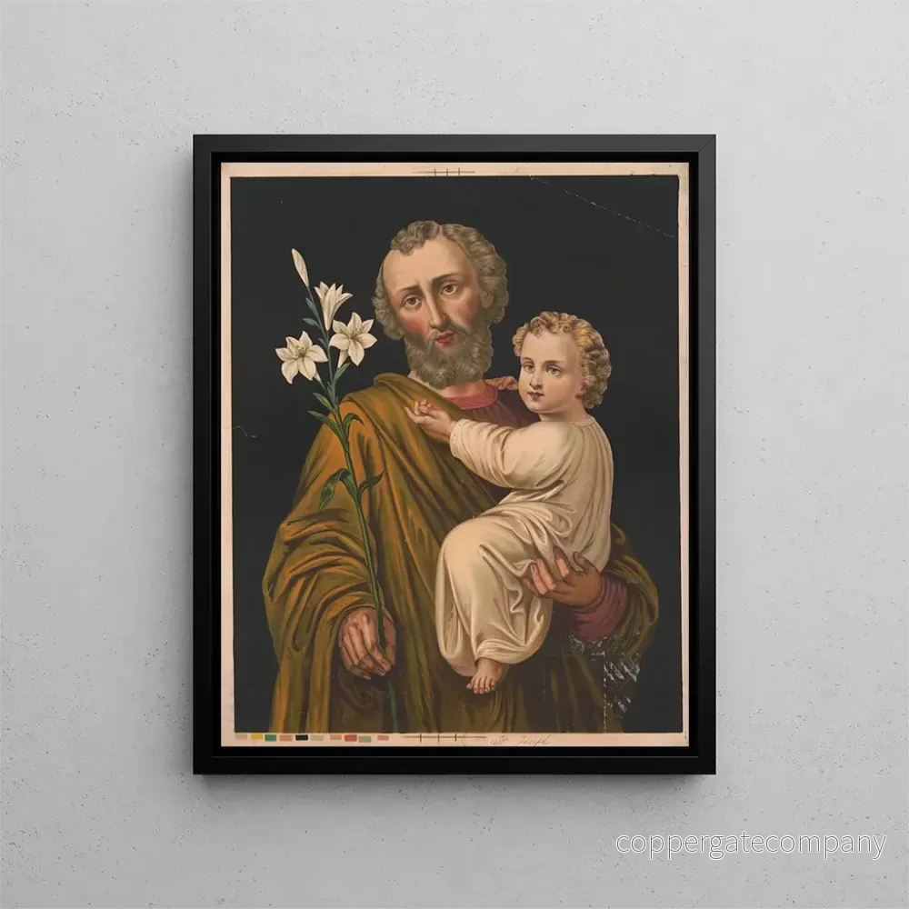 Målning Saint Joseph - Anonym | Konsttryck