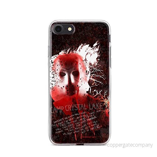 ERT GROUP mobiltelefonfodral för Iphone 7/8/ SE 2/ 3 originalt och officiellt licensierat Horror mönster Friday the 13th 016 anpassad till formen på mobiltelefonen, fodral tillverkad av TPU plast 5905511116613
