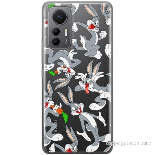 ERT GROUP mobiltelefonfodral för Xiaomi 12 LITE originalt och officiellt licensierat Looney Tunes mönster Bugs 013 optimalt anpassad till formen på mobiltelefonen, gedeeltelijk transparant 5905511656744