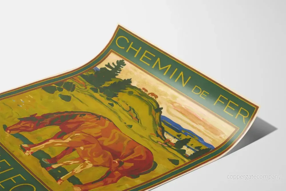 Vintageposter för järnväg Saignelegier La Chaux de Fonds - Bild 3