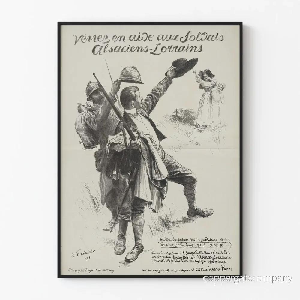 Stödposter för de alsace-lorraineiska soldaterna Stödposter för de alsace-lorraineiska soldaterna
