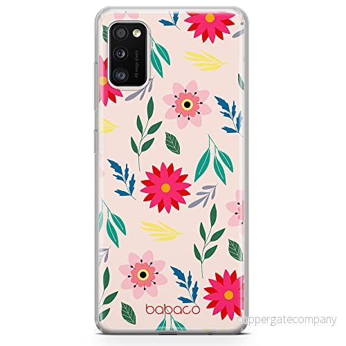 ERT GROUP mobiltelefonfodral för Samsung A41 originalt och officiellt licensierat Babaco mönster Flowers 010 optimalt anpassad till formen på mobiltelefonen, fodral tillverkad av TPU plast 5903932585049