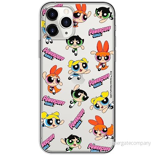 ERT GROUP mobiltelefonfodral för Iphone 11 PRO originalt och officiellt licensierat The Powerpuff Girls mönster 028 anpassad till formen på mobiltelefonen, gedeeltelijk transparant 5905511972417