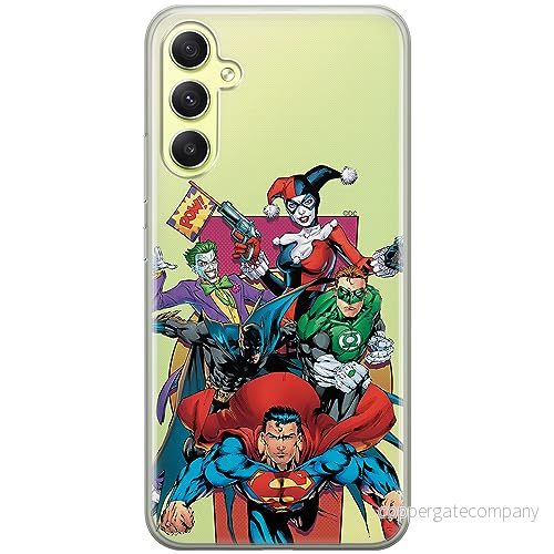 ERT GROUP mobiltelefonfodral för Samsung A34 5G originalt och officiellt licensierat DC mönster Justice League 004 optimalt anpassad till formen på mobiltelefonen, gedeeltelijk transparant 5905511792121