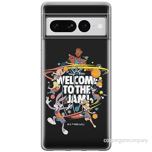 ERT GROUP mobiltelefonfodral för Google PIXEL 7 PRO originalt och officiellt licensierat Looney Tunes mönster Space Jam 003 anpassad till formen på mobiltelefonen, fodral tillverkad av TPU plast 5905795174842