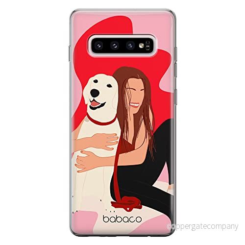 ERT GROUP mobiltelefonfodral för Samsung S10 PLUS originalt och officiellt licensierat Babaco mönster Dogs 006 Vit optimalt anpassad till formen på mobiltelefonen, fodral tillverkad av TPU plast 5905131002709