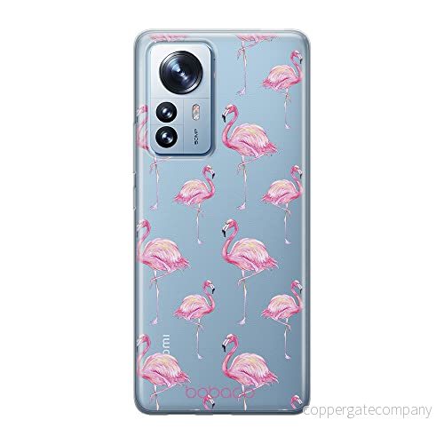 ERT GROUP mobiltelefonfodral för Xiaomi 12 / 12X originalt och officiellt licensierat Babaco mönster Flamingo 005 optimalt anpassad till formen på mobiltelefonen, gedeeltelijk transparant 5905511481094