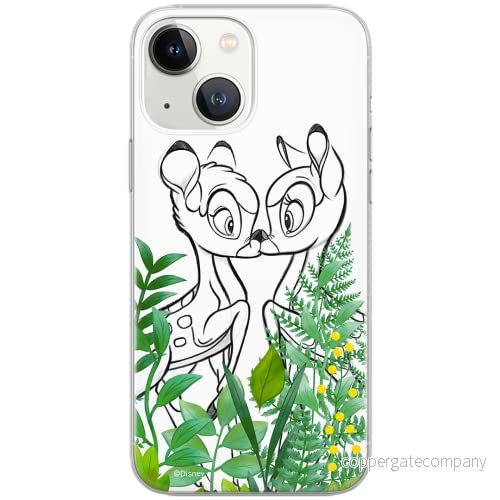 ERT GROUP mobiltelefonfodral för Iphone 13 originalt och officiellt licensierat Disney mönster Bambi 009 Vit optimalt anpassad till formen på mobiltelefonen, fodral tillverkad av TPU plast 5903932918380