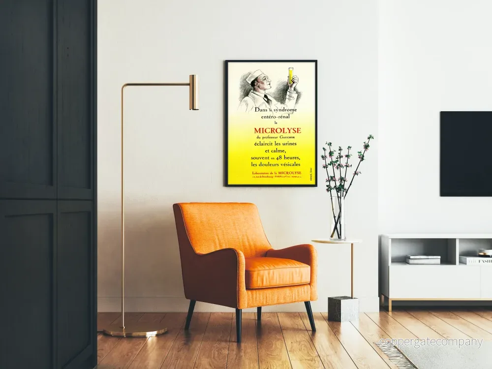 Vintage reklamposter för Microlyse - Medicinsk väggdekoration - Bild 2