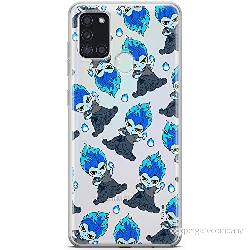 ERT GROUP mobiltelefonfodral för Samsung A21s originalt och officiellt licensierat Disney mönster Hades 002 optimalt anpassad till formen på mobiltelefonen, gedeeltelijk transparant 5905131419590