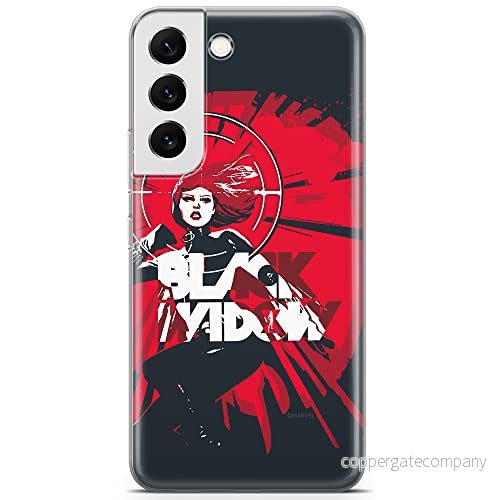 ERT GROUP mobiltelefonfodral för Samsung S22 originalt och officiellt licensierat Marvel mönster Black Widow 005 optimalt anpassad till formen på mobiltelefonen, fodral tillverkad av TPU plast 5904805310942