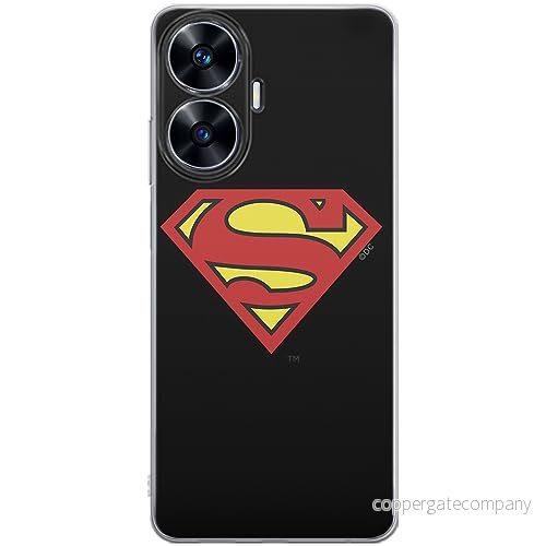 ERT GROUP mobiltelefonfodral för Realme C55 originalt och officiellt licensierat DC mönster Superman 002 optimalt anpassad till formen på mobiltelefonen, fodral tillverkad av TPU plast 5905511861155