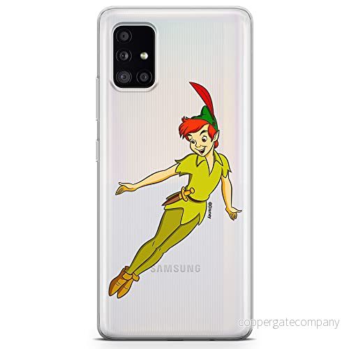 ERT GROUP mobiltelefonfodral för Samsung A51 originalt och officiellt licensierat Disney mönster Peter Pan 001 optimalt anpassad till formen på mobiltelefonen, gedeeltelijk transparant 5905131144034