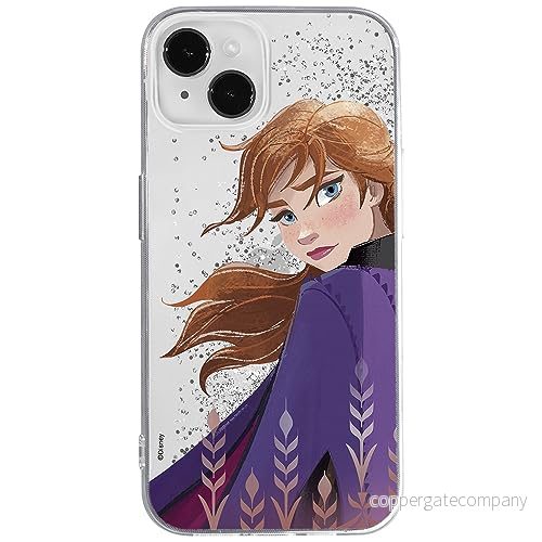 ERT GROUP mobiltelefonfodral för Apple Iphone 14 PLUS originalt och officiellt licensierat Disney mönster Anna 002 optimalt anpassad till formen på mobiltelefonen, med glitter overflow effekt 5905511589066