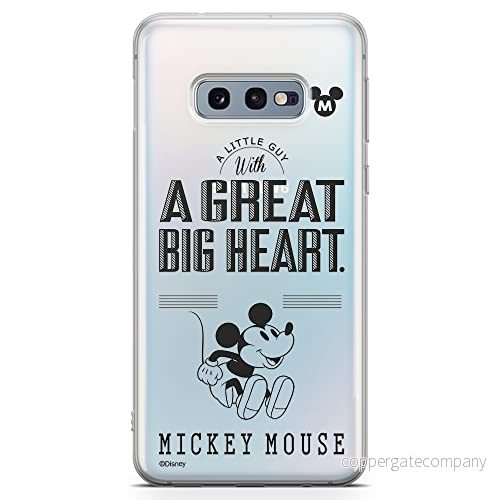 ERT GROUP mobiltelefonfodral för Samsung S10e originalt och officiellt licensierat Disney mönster Mickey 006 optimalt anpassad till formen på mobiltelefonen, gedeeltelijk transparant 5903040636947