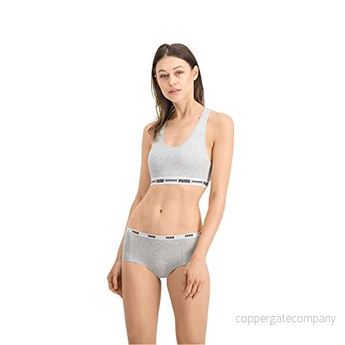 PUMA Iconic Minishorts För Kvinnor, 503006001, 3-pack, Vit/Grå/Svart, XL 8718824804637