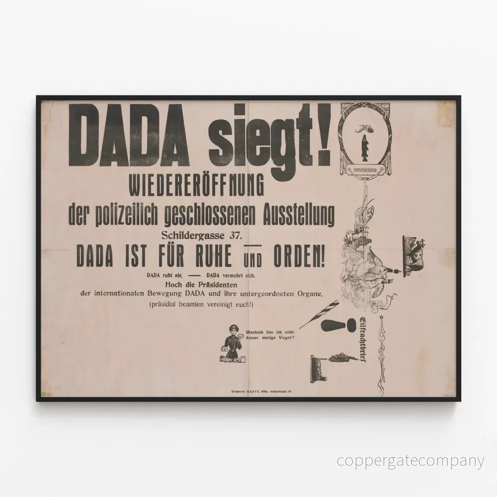 DADA Sieg – Återöppning av utställningen Schildergasse 37 Poster DADA Sieg – Återöppning av utställningen Schildergasse 37 Poster