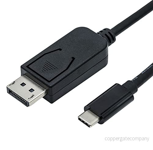 ROLINE USB C DisplayPort kabel v1.2 I adapterkabel med 3.1 typ och DP kontakt 4K upplösning 60Hz svart, 1 m 7611990145850