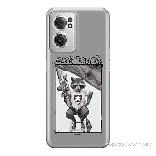 ERT GROUP mobiltelefonfodral för Oneplus NORD CE 2 originalt och officiellt licensierat Marvel mönster Rocket 004 optimalt anpassad till formen på mobiltelefonen, fodral tillverkad av TPU plast 5905511284268
