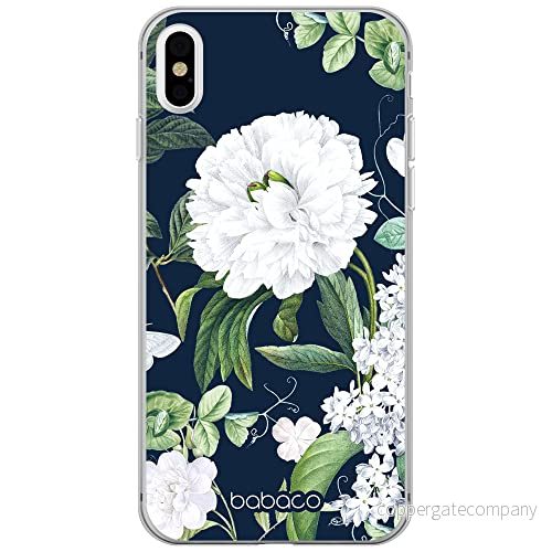 ERT GROUP mobiltelefonfodral för Iphone X/XS originalt och officiellt licensierat Babaco mönster Flowers 031 optimalt anpassad till formen på mobiltelefonen, fodral tillverkad av TPU plast 5905131279880