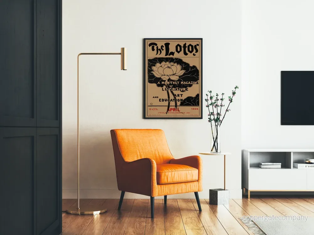 Vintageposter The Lotos - Litterär och konstnärlig väggdekoration - Bild 2