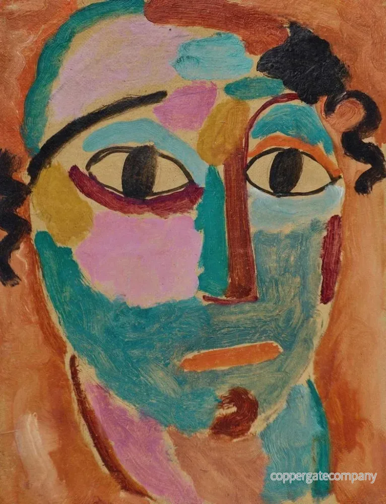 Målning Tête mystique La Merveille - Alexej von Jawlensky | Konsttryck - Bild 2