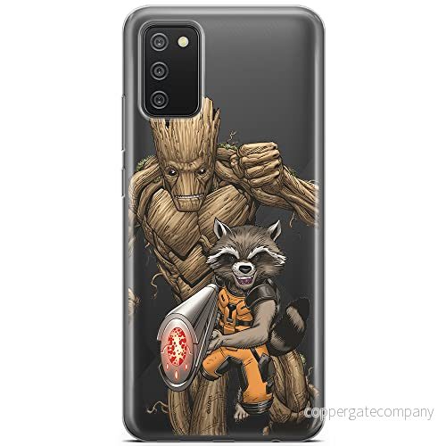 ERT GROUP mobiltelefonfodral för Samsung A02S originalt och officiellt licensierat Marvel mönster Guardians of the Galaxy 002 optimalt anpassad till formen på mobiltelefonen, gedeeltelijk transparant 5903040238899